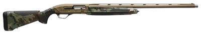 Browning Maxus II Wicked Wing 12 Gauge 35quot 28quot 41 Burnt Bronze BarrelRec Woodland Camo Furniture with Rubber Overmolded Grip Panels Fiber Optic Sight 011764204