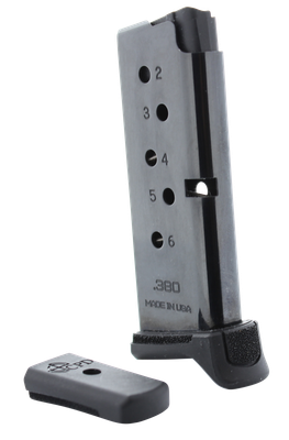 Cpd Magazine Ruger Lcp  .380acp 6rd Gloss Black