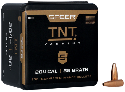 Speer TNT 1015 .204 Caliber, 39gr., Jacketed Hollow Point Bullets - 100 count