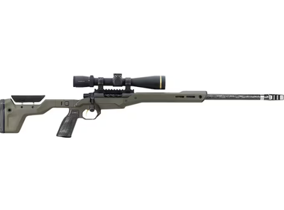 MDT HNT26 Chassis System Remington 700 Short Action Right Hand Folding ARCA Magnesium Carbon Fiber Green