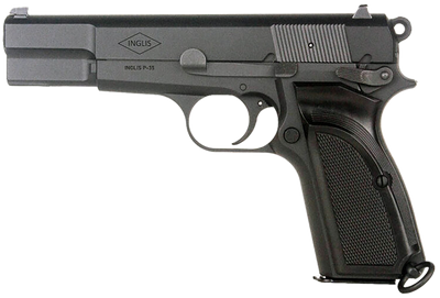 MAC 12000000 L9A1 9mm Luger 151 470quot Black Steel Barrel Chrome Slide amp Frame