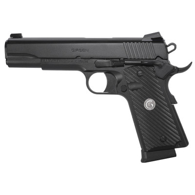 Girsan 392060 MC1911 S Untouchable Full Size 45 ACP 8+1 5" Black Steel Barrel Serrated Slide & Frame w/Beavertail Picatinny Rail Polymer Grip