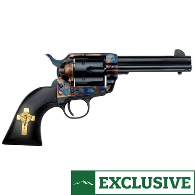 Pietta Great Western II The Hands of God 9mm Luger 4.75in Blued Revolver 6 Rounds