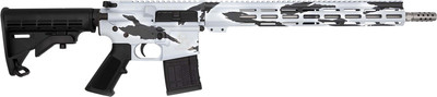Glfa Ar15 .450 Bushmaster  18" S/s Bbl Pursuit Snow Camo