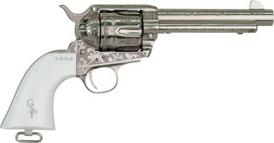 Cimarron George Patton 45 Colt, 4.75" Barrel, 6rd Engraved Revolver