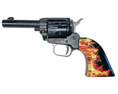 Heritage Barkeep Heater 22lr 3" 6rd Fs Flame Engraved Blue