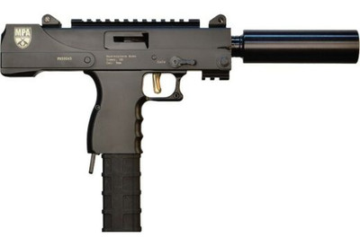 MasterPiece Arms 30SST Defender 9mm Side Cocking Scope Mount Luger 6" 30+1 Black Parkerized