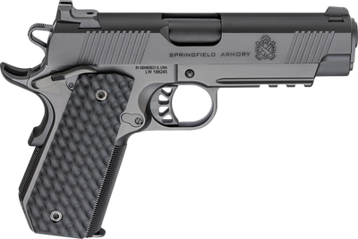 Springfield 1911 Trp 45acp 425quot 7rd Black Wcarry Cut