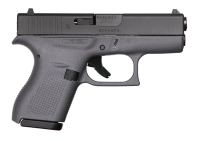 GLOCK G42 Gen 3 380 ACP 325in Barrel 6rd Fixed Sights US  Gray Frame Black Slide MPN UI4250201GF