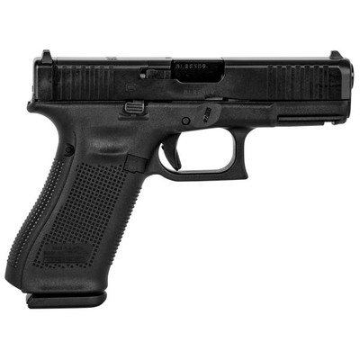 GLOCK G45 Gen 5 MOS 9MM, 4.02in. Barrel, 17rd, Front Serrations, Austrian - Black [MPN: PA455S203MOS]