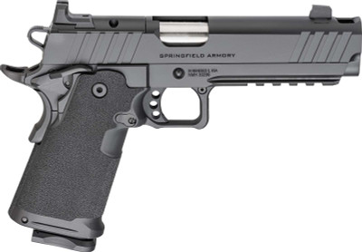 Springfield 1911 DS Prodity Comp 9MM 5quot Steel Bull Barrel Tritium Front and Back Sights Optics Ready