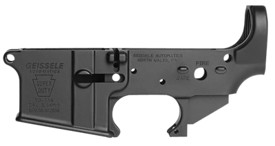 Geissele Automatics Super Duty 5.56mm NATO Black Stripped Lower Receiver