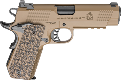 Springfield 1911 Trp 45acp 425quot 7rd Coyote Wcarry Cut