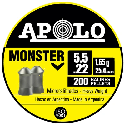 Hatsan Apolo .22 Monster  25.4 Grain 200 Pack