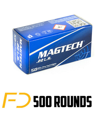 Magtech .22 LR 40gr LRN 500 Rounds (10 boxes of 50 rnd)