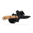 Shield Arms Ascent Fixed Knife 33/5" Black Drop Point Blade Brown