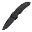Hogue A01Microswitch 2.75" Folder Automatic Knife Drop Point Blade Black/Matte Black