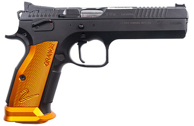 Cz Ts2 Sa 9mm Fs 20shot  Black Polycoat Orange Grip