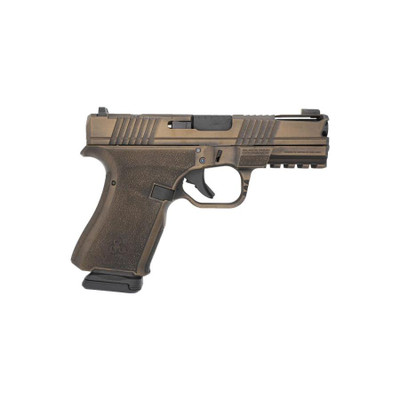 Black Rain Frontline Handgun 9mm Luger 15rd Magazine 375quot Barrel Burnt Bronze Battleworn Finish Optic Ready