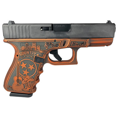 Glock 19 Gen 3 Custom quotTennessee Distressed Orangequot Handgun 9mm Luger 15rd Magazines 2 402quot Barrel