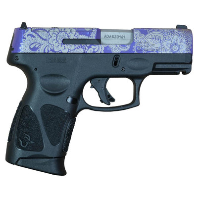 Taurus G3C Custom quotPurple Paisleyquot TORO Handgun 9mm Luger 12rd Magazines 3 32quot Barrel Optic Ready