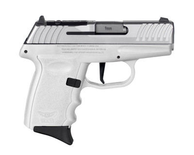 SCCY DVG 1 RDR Handgun 9mm Luger 10rd Magazine 3.1" Barrel Striker Fired Stainless Slide/White Frame