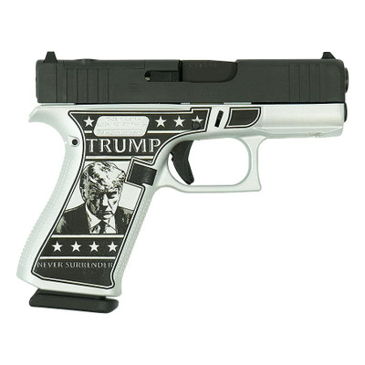 Glock 43x MOS Custom quotTrump 2024 Mug Shotquot Subcompact Handgun 9mm Luger 10rd Magazines 2 341quot Barrel Black 55lb Trigger Front Rail Austria