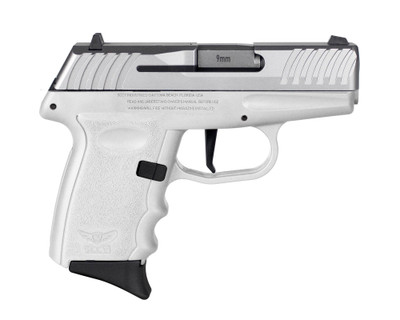 SCCY DVG1 Handgun 9mm Luger 10rd Magazine 3.1" Barrel Striker Fired Stainless Slide/White Frame