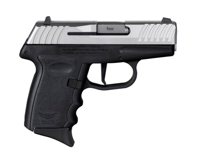 SCCY DVG1 Handgun 9mm Luger 10rd Magazine 3.1" Barrel Striker Fired Stainless Slide/Black Frame