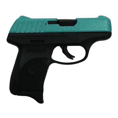 Ruger EC9s CSSI Exclusive Robins Egg Blue Glitter Handgun 9mm Luger 7rd Magazine 312quot Barrel