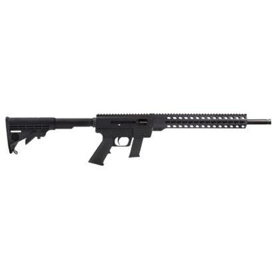 Just Right Carbine Takedown Gen3 Rifle 9mm Luger 17rd Glock Magazine 17" Threaded Barrel Adjustable Stock