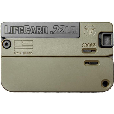 LifeCard 22 LR Single Action Pistol Polymer Handle Noveske Bazooka Green