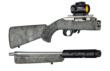 Hogue Ruger 10-22 Takedown Rub. OM Stock w/Standard Barrel Chan. Ghillie Green