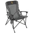 Browning Fireside Gold Buckmark Chair Charcoal/Gray