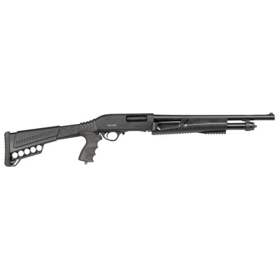 Escort Slugger Tactical Pump Shotgun 12ga 3quot Chamber 5rd Capacity 18quot Barrel Black Synthetic Stock