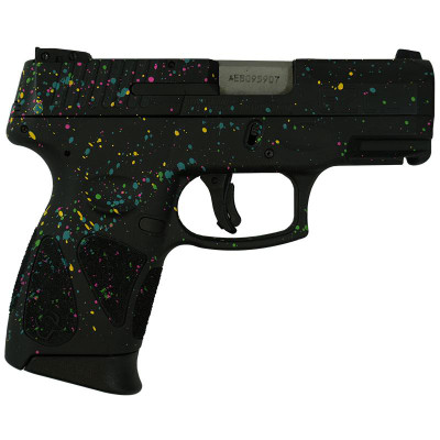 Taurus G2C Custom quotMultiColor Paint Splatterquot Handgun 9mm Luger 12rd Magazines 2 32quot Barrel