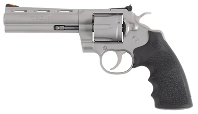 COLT PYTHON 357MAG 5 MATTE SS RUBBER BLEM
