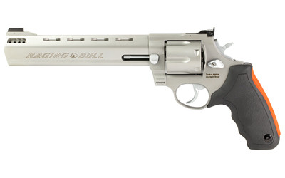 Taurus USA Raging Bull Double Action Metal Frame Revolver Large Frame 44 Magnum 837quot Barrel Stainless Steel Finish Rubber Grips Adjustable Sights 6 Rounds