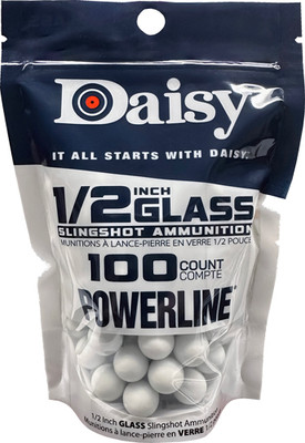 Daisy Slingshot Ammuntion  1/2" Glass 100count Pack