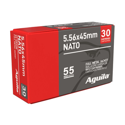 Aguila 5.56x54, 55gr, FMJ [MPN: 1E556155] - 30 rounds