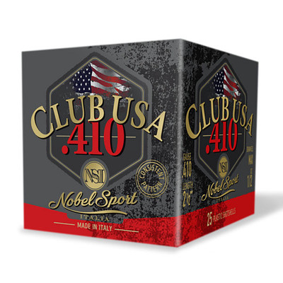 Nobel/Eurosports Club USA .410 BORE, 2-1/2in. 1/2oz. #8 Shot FDS [MPN: ANS4128] - 25 rounds