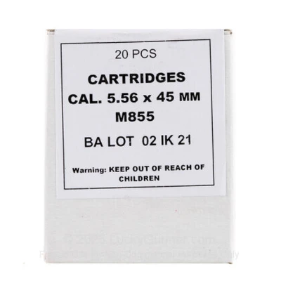 Igman 5.56X45MM, 62gr, Green Tip - 20 Rounds