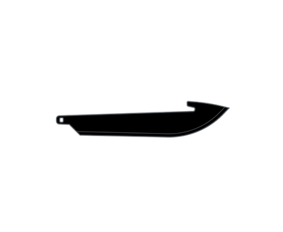 Outdoor Edge 3.5" Replacement  Blades 6pack Black