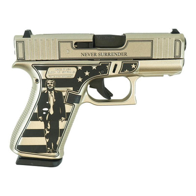 Glock 43x Custom quotTrump Fightquot Black 9mm 34quot Barrel 10 rnd MPNUX4350201FR MODTF43
