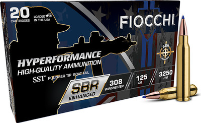 Fiocchi Hyperformance .300 WIN, 125gr, JHP [MPN: 308SBRA] - 20 rounds