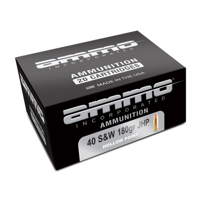 Ammo Inc Signature Defense .40 S&W, 180gr, JHP [MPN: 40180JHP-A20] - 20 rounds