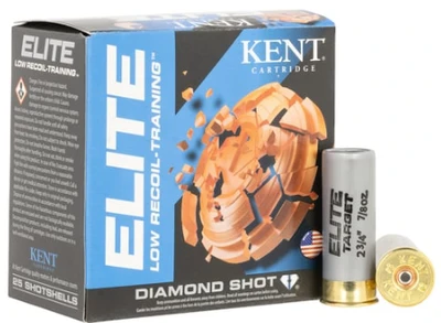 KENT ELITE LOW RECOIL 12 GA, 2-3/4in. 7/8oz. #8 Shot [MPN: E12LB248] - 25 rounds		