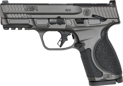 Smith and Wesson MampP M20 Metal 9mm 4quot Barrel Optics Ready 15 rnd  Tungsten Grey MPN14103