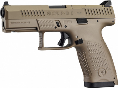 CZ P10 Compact 9mm 402quot Barrel 15 rnd  FDE MPN91577