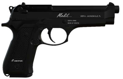 Derya Melik 9mm 490quot Barrel 15 rnd  Black MPN15LMELIK9TR